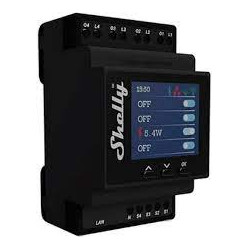 Interruttore rele su guida din shelly pro 4pm rele max 40a monofase
