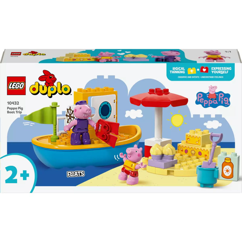 Lego duplo peppa pig gita in barca multicolore 23pz [10432]