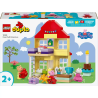 Lego duplo casa del compleanno di peppa pig multicolore 59pz [10433]