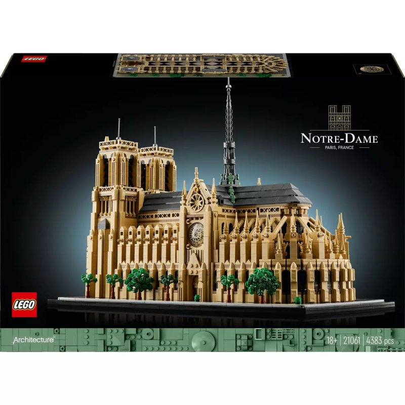 Lego architecture notre dame di parigi multicolore 4383pz [21061]
