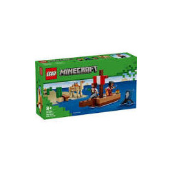 Lego minecraft il viaggio della nave pirata multicolore 166pz [21259]