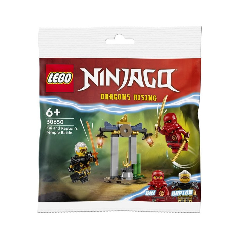 Lego ninjago tempio di kai e rapton multicolore 47pz [30650]
