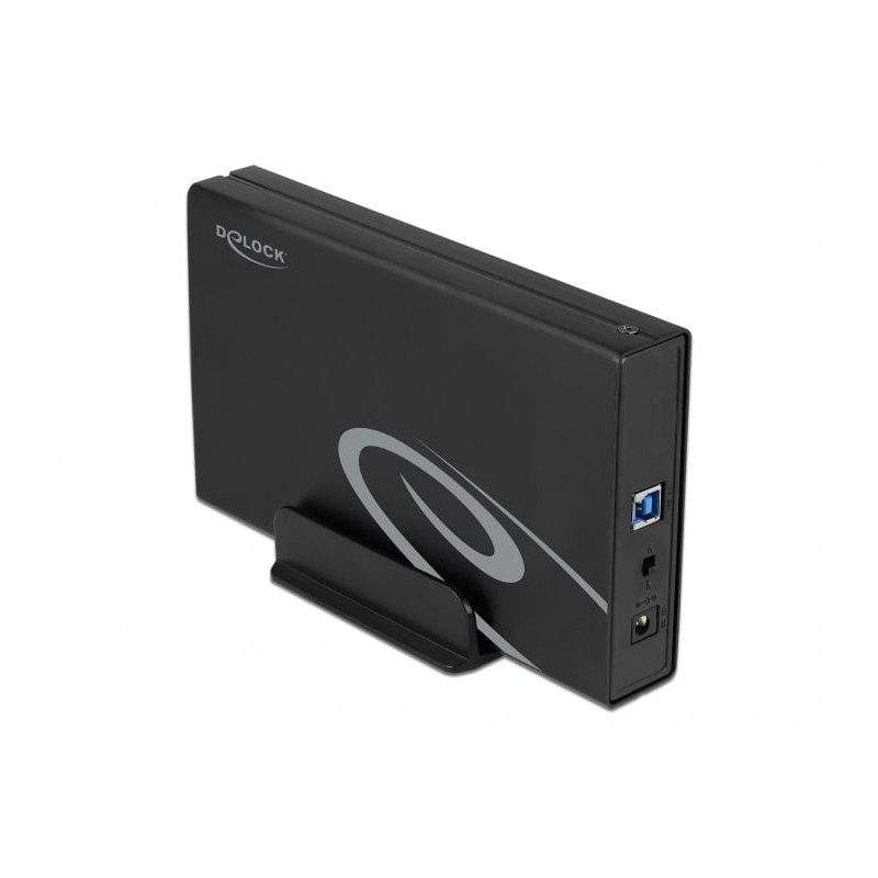 Box hard disk 3.5" delock usb 3.2 serial ata iii nero [42626]