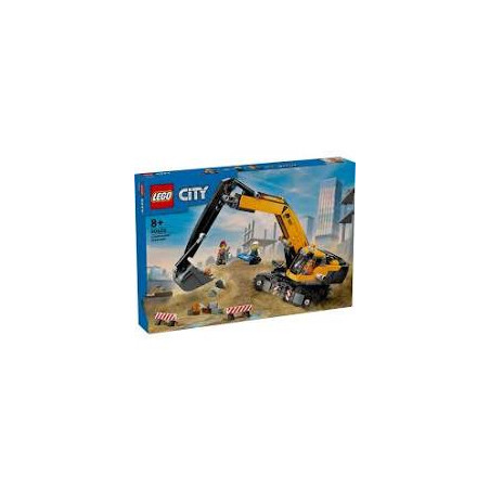 Lego city l'escavatore da cantiere giallo 633pz [60420]