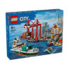 Lego city il porto e la nave mercantile multicolore 1226pz [60422]