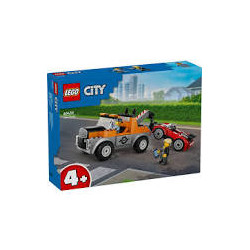 Lego city il carro attrezzi e l'auto sportiva multicolore 101pz