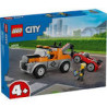 Lego city il carro attrezzi e l'auto sportiva multicolore 101pz