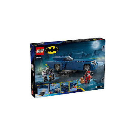 Lego dc batman in batmobile vs harley quinn e mr. freeze multicolore