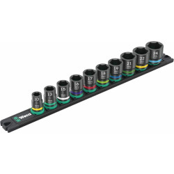Set chiavi a bussola wera impaktor b binario magnetico 3/8 nero/verde