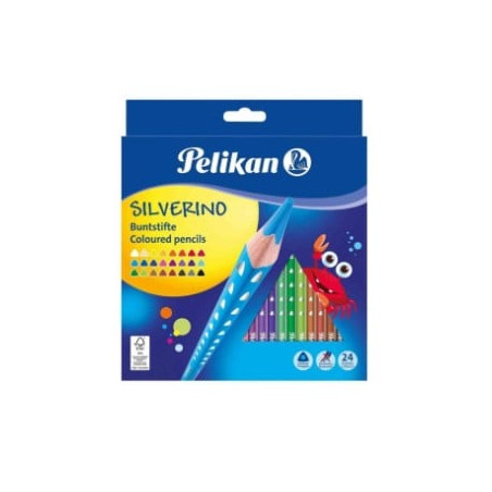 Matite colorata pelikan silverino 3mm multicolore 24pz [700665]
