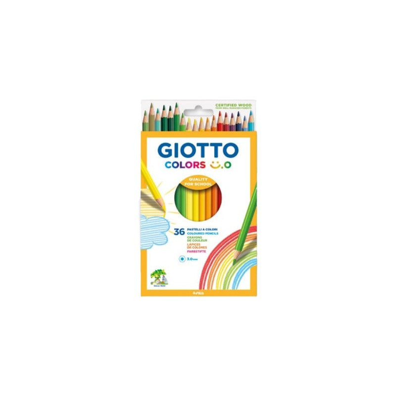 Matita colorata giotto astuccio 3mm 36pz [f278500]