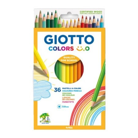 Matita colorata giotto astuccio 3mm 36pz [f278500]