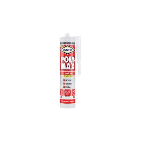 Adesivo poly max ml.290 trasparente bostik [bostik ]