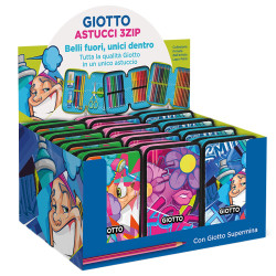 Astuccio giotto 3 zip young street collection fantasie assortite