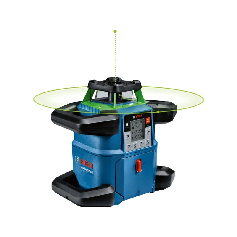 Livella laser rotante bosch grl 650 cvhg pro a batteria 18v blu/nero