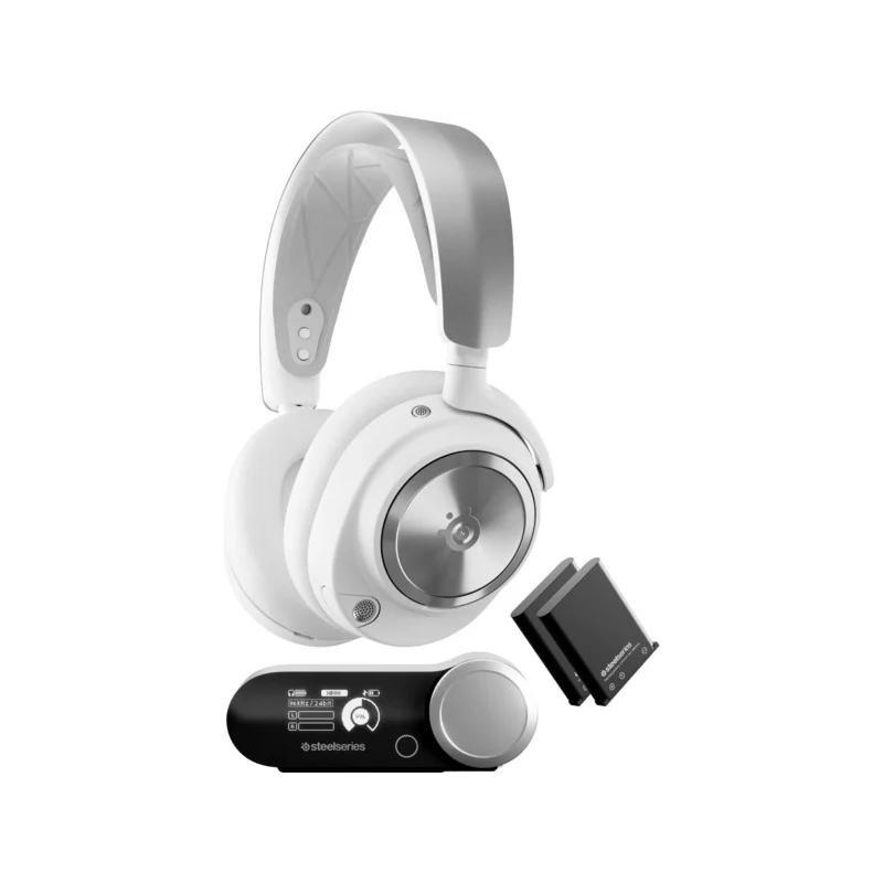 Cuffia steelseries arctis nova pro wirless per gaming 3.5mm bianco