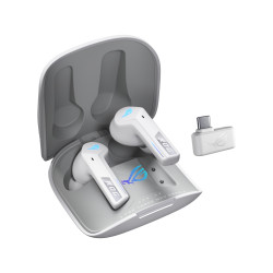 Auricolari asus rog cetra true wireless speednova bluetooth 5.3 bianco