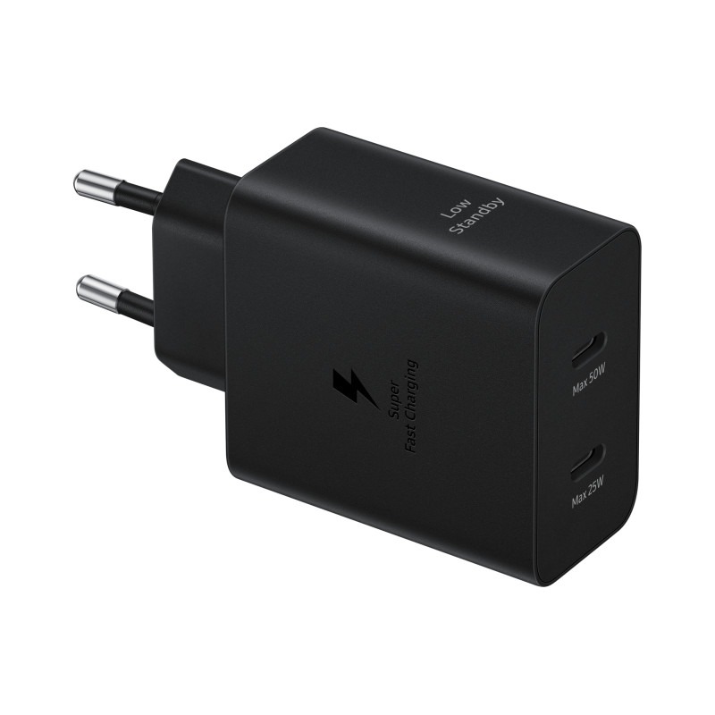 Alimentatore di rete samsung 50w duo ultra fast usb-c nero [ep-t5020xbegeu]