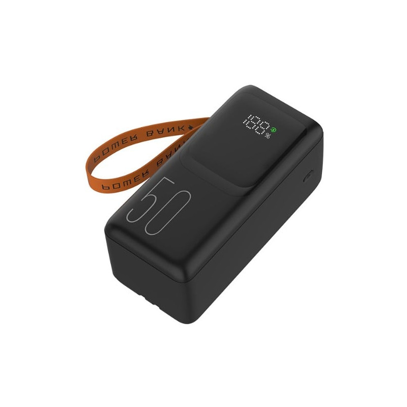 Batteria portalile tracer vouge-5 powerbank 50000mah 20w nero