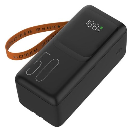 Batteria portalile tracer vouge-5 powerbank 50000mah 20w nero