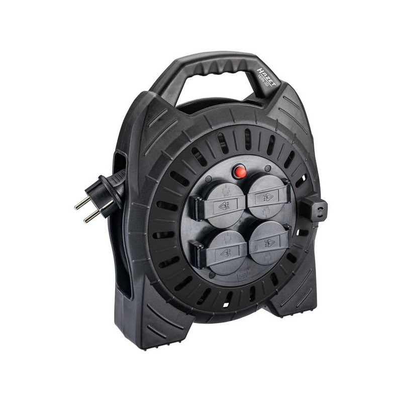 Avvolgicavo hazet 161n-3d 10m nero [161n-3d]