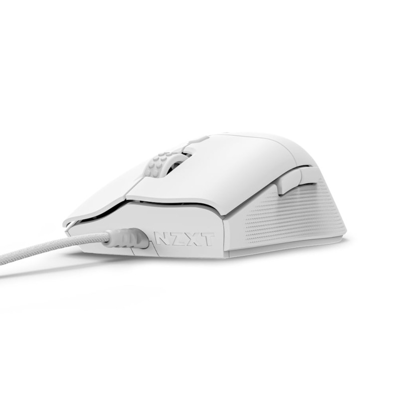 Mouse nzxt lift 2 ergo gaming ottico 26000dpi bianco [ms-001nw-02]