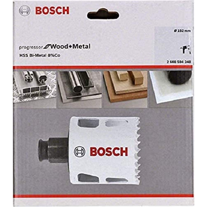 Sega a tazza bosch bim progressor per legno/metallo 152mm [2608594248]