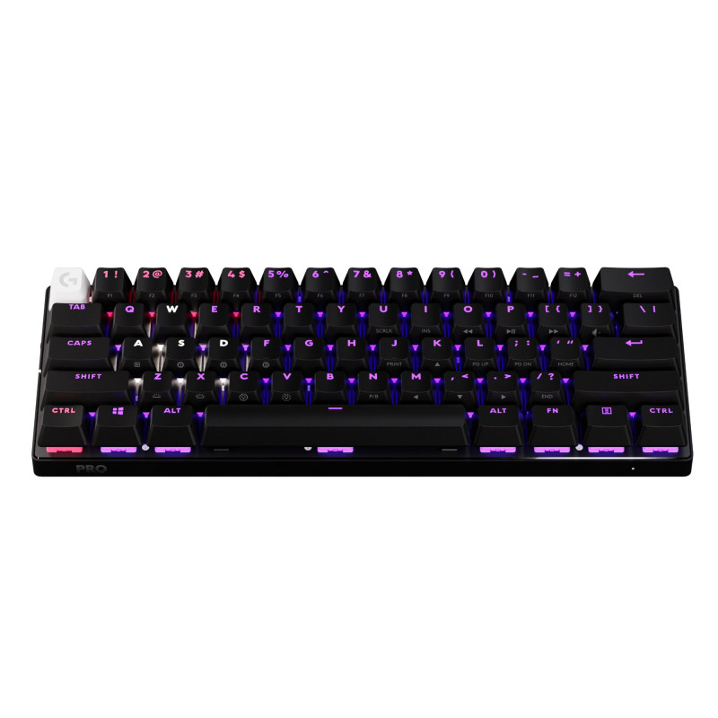 Tastiera logitech pro x 60 lightspeed led rgb da gioco meccanico