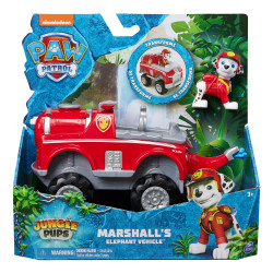 Spinmaster 6067759 paw patrol: jungle pups veicolo e figurina marcus