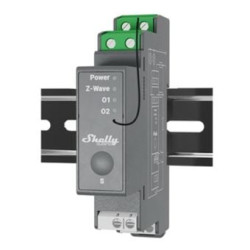 Interrutore rele' shelly qubino wave pro 2 z-wave din 25a