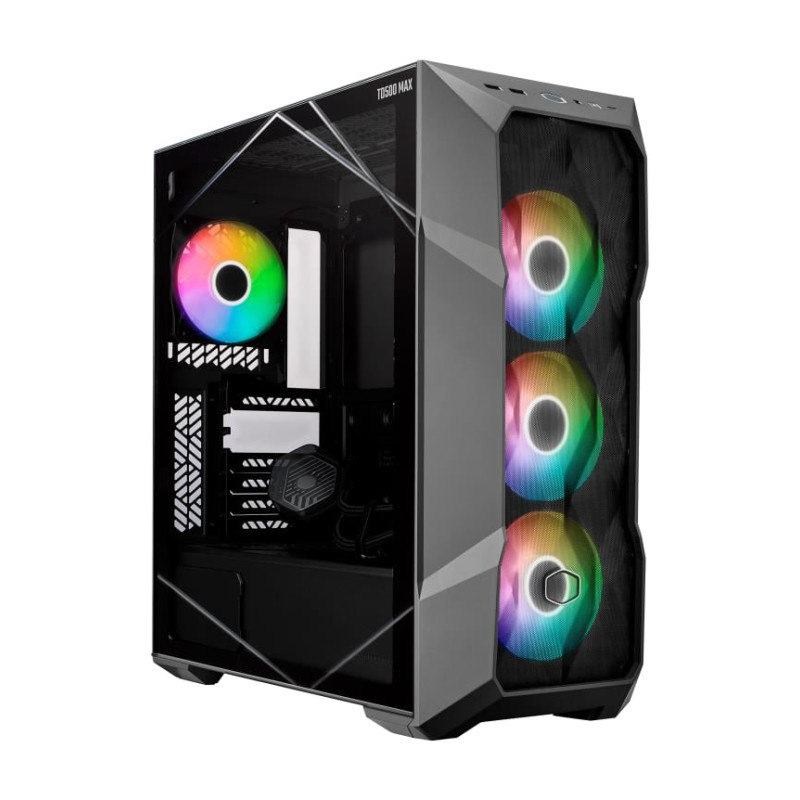 Case cooler master td500 max canna di fucile vetro temperato nero