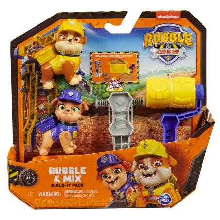 Set da gioco spinmaster rubble & crew rubble e mix multicolore