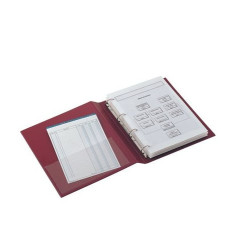 Raccoglitore ad anelli sei rota stelvio ti 40 a4 4d rosso 22x30cm