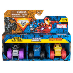 Spin master monster jam - mini 3er-pack marvel [6070229]