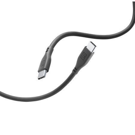Cavo usb cellularline soft cable usb-c/c 1.2m nero