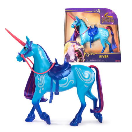 Animale per bambole spinmaster unicorn academy unicorno river multicolore