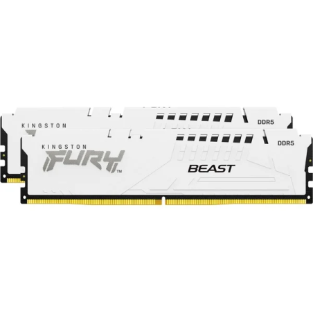 Ram dimm ddr5 2x16gb kingston 6000mhz 1.35v bianco [kf560c30bwek2-32]