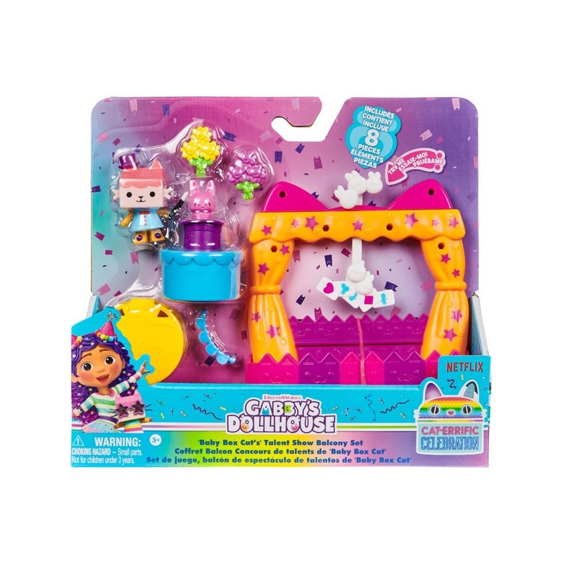 Spinmaster gabby's dollhouse baby box talent contest balcone