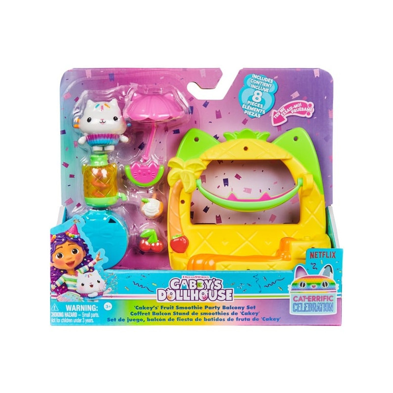 Set da gioco spinmaster gabby's dollhouse balcone kuchis juice