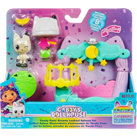 Spinmaster gabby's dollhouse balcone con cielo stellato pandy