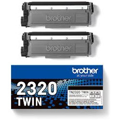 Toner brother tn-2320twin 2600pagine nero 2pz [tn2320twin]
