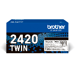 Toner brother tn2420twin 3000pagine nero 2pz [tn2420twin]