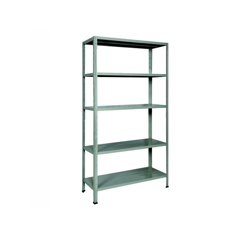 Scaffale bizzotto kit ad incastro 100x40x186cm grigio [e500gm-eurokit]