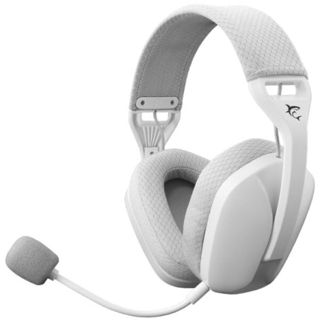 Cuffie white shark wireless/bluetooth per gaming con microfono bianco