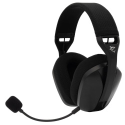 Cuffie white shark wireless/bluetooth per gaming con microfono nero