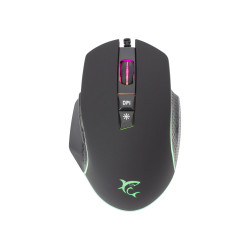 Mouse white shark gareth ottico gaming led rgb usb ambidestro 6400dpi
