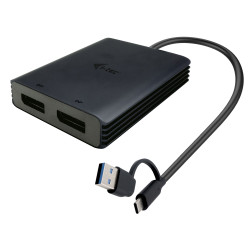 Adattatore video i-tec dual4kdp usb 3.0 / usb-c doppio 4k