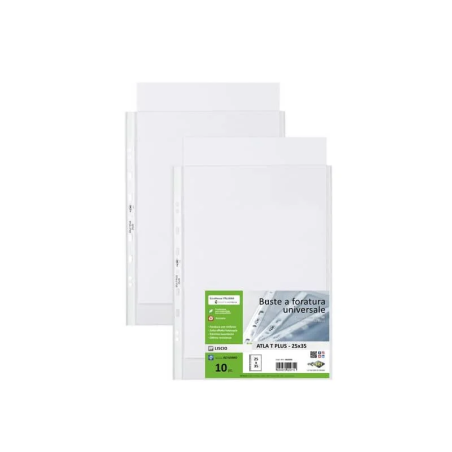 Buste trasparenti sei rota atla t lisce formato 25x35cm 10pz [662535]