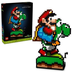 Lego super mario world mario/yoshi multicolore 1215pz [71438]
