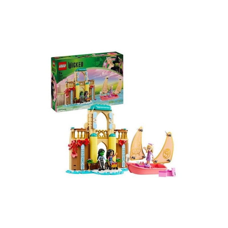 Lego glinda elphaba e nessarose alla shiz university multicolore